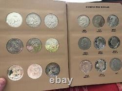 1971 1978 Complete Set of Eisenhower Dollars $1 in Dansco Album Silver Proofs