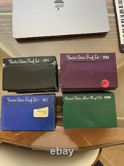 1971-2001 Random Date Run Assortment of Proof Clad 25 Sets Lot US Mint Proof