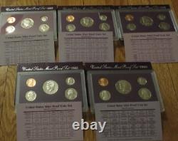 1973 to 1993 Proof Sets U. S. Mint 21 Proof Set San Francisco Mint Box & COA