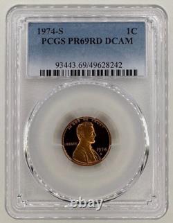 1974 S US 7 Coin Proof Set with Ike Silver $1PCGS PR69DCAM$1-50C-25C-10C-5C-1C