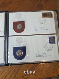 1975 PNG Proof Set 8 Coins 10K Bird of Paradise. 925 Sterling 5K Eagle. 5 Silver
