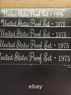1975 Set Of 5 Proof Sets OGP Free Shipping Bicentennial IKE Kennedy And Quarter