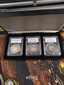 1976 Bicentennial (3 pc. Silver U. S. Proof Set) Signed By Designer's