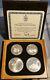 1976 Canada Montreal Olympics Silver 4-coin Proof Set Wood Case & Coa's Series#1
