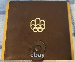 1976 CANADA Montreal Olympics SILVER 4-Coin PROOF Set Wood Case & COA's SERIES#1