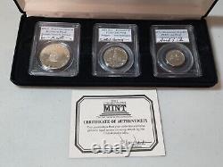 1976-S Bicentennial 3 Coin Silver Gem Proof Set Signed by Designer PCGS