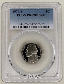 1976 S US 7 Coin Proof SetPCGS PR69DCAM ($1's-50C-25C-10C-5C-1C)Free Shipping