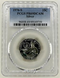 1976-S U. S. 6 Coin Proof Set-PCGS PR69-($1-50C-25C/40% Silver)-(10C-5C-1C/Clad)