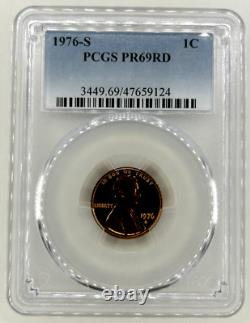 1976-S U. S. 6 Coin Proof Set-PCGS PR69-($1-50C-25C/40% Silver)-(10C-5C-1C/Clad)