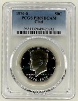 1976-S U. S. 7 Coin Proof Set-PCGS PR69DCAM ($1's-50C-25C-10C-5C) and PR69RD (1C)