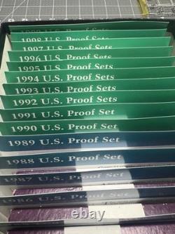 1977-1999 U. S. Proof Set Collection (24 Sets) Orig Packaging (seller pays ship)