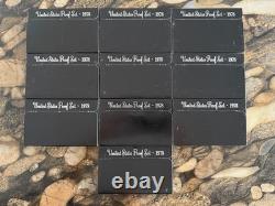 1978 US Mint 6 Coin Proof Set Uncirculated with Original Box lot of 10