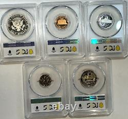 1979-S 5 Coin Proof Set PCGS PR69 DCAM TYPE 1 Newly Graded Date Set