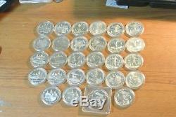 1980 Moscow Olympics 28 Silver coin set USSR 5 Rubles 14 DESIGNS 2 EA. PROOF/UNC