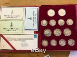 1980 Russia 28 Coin Olympics Silver Proof set