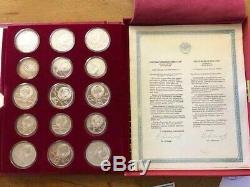 1980 Russia 28 Coin Olympics Silver Proof set