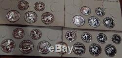 1980 Russia USSR Moscow Olympics 90% Silver 23x Proof Coins Set 5 10 Roubles