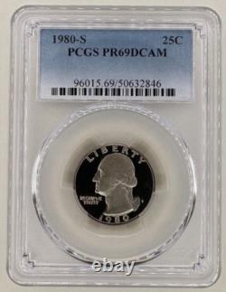 1980 S U. S. 6 Coin Proof SetPCGS PR69DCAM ($1-50C-25C-10C-5C-1C)Free Shipping