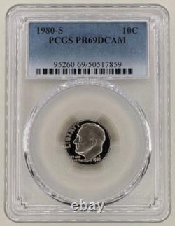 1980 S U. S. 6 Coin Proof SetPCGS PR69DCAM ($1-50C-25C-10C-5C-1C)Free Shipping