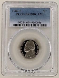 1980 S U. S. 6 Coin Proof SetPCGS PR69DCAM ($1-50C-25C-10C-5C-1C)Free Shipping