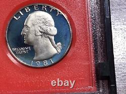 1981-S Proof Set Type 2 All Six Coins Bulbous Serif S. See Photos-020725-98