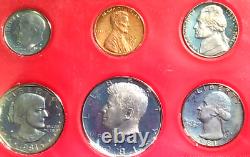 1981 S Proof Set Type 2 All Six Coins With Bulbous Serif S