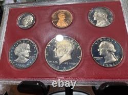 1981 S Type 2 United States Proof Set All 6 Coins Clear S Mintmarks