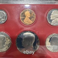 1981 S Type 2 United States Proof Set All 6 Coins Clear S Mintmarks