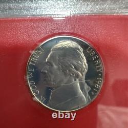 1981 S Type 2 United States Proof Set All 6 Coins Clear S Mintmarks