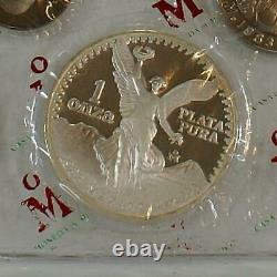1982-1983 8 Coin Casa De Moneda De Mexico Proof Set With Original Boxes & COA's