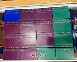 1983 1998 United States (16) Consecutive Years PROOF Sets 2 Per Year (32) Sets