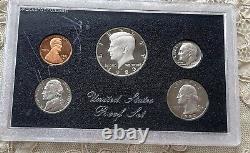 1983 S United States US Sliver Proof Set Error Quarter Reading In Cod We Trust