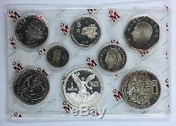 1983 silver Libertad Proof set Treasure Coin of Mexico original packaging