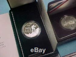1984 2001 10 Commemorative Silver Dollars Proof & BU, 9 SET lot with OGP