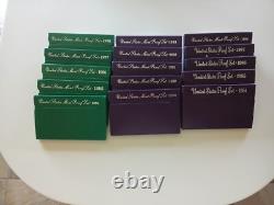1984 To 1998 Us Mint Proof Sets- With Bonus Sets