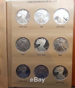1986 2002 American Silver Eagle Set Proof & BU, 31 Coins