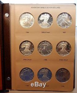 1986 2002 American Silver Eagle Set Proof & BU, 31 Coins