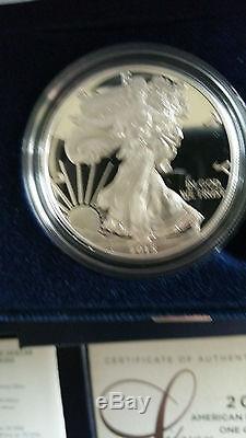 1986-2015 COMPLETE SILVER EAGLE 29-Coin Proof set all with OMP & COA's FREE S/H