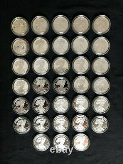 1986 2019 American Eagle Silver Proof Set (33 Total) Beautiful Set