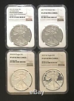 1986-2019 Complete 34 Coin Silver Eagle Proof Set NGC PF69 UCAM