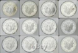 1986-2019 Silver Eagle NGCSet of 61 COINS! Proof & Biz StrikeAll MS/PF-69