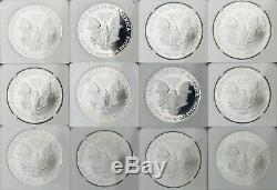 1986-2019 Silver Eagle NGCSet of 61 COINS! Proof & Biz StrikeAll MS/PF-69