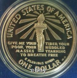 1986 Liberty (3) Coin PROOF Commemorative Set 90% Pure Gold 90% Pure Silver BU
