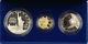 1986 Us Mint Liberty Commemorative 3 Coin Silver & Gold Proof Set As Issued Amt