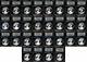 1986 To 2014 Proof Silver Eagle Set Ngc Pr69 Ultra Cameo Black Label 28 Coins