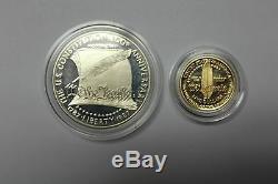 1987 Constitution Commemorative $5 Gold & $1 Silver Proof Coin Set