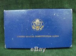 1987 Constitution Proof Silver $1 and Gold $5 Commemorative Coin Set