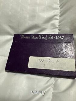 1987 S PROOF Set in Original Box US Mint with COA (5 Coin Set)
