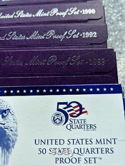 1988 1990 1992 Proof Sets 2003 Quarters Proof Set U. S. Mint