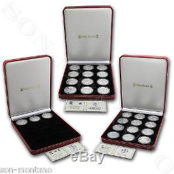 1988-2015 COMPLETE SET of 28 Isle of Man SILVER Cat Coins 1oz. 999 Proof Crown
